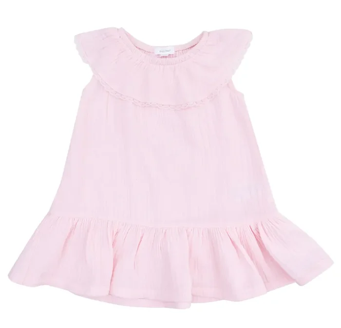 Circle Neck Ruffle Dress | Ballerina