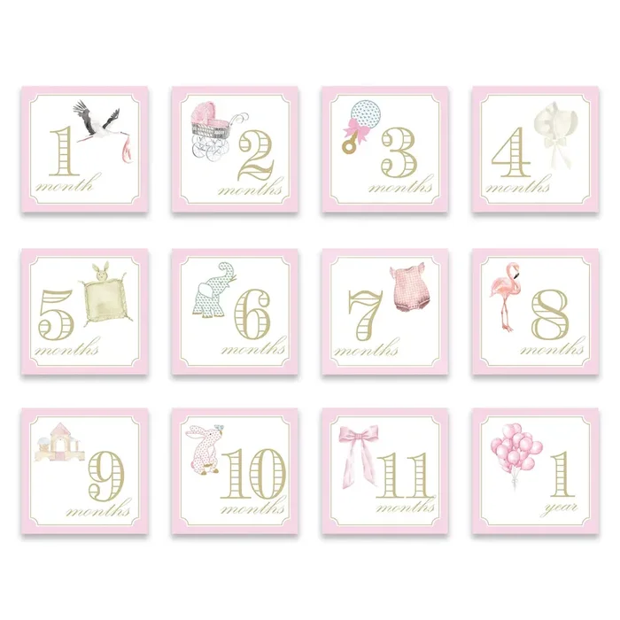 Classic Girl Milestone Cards