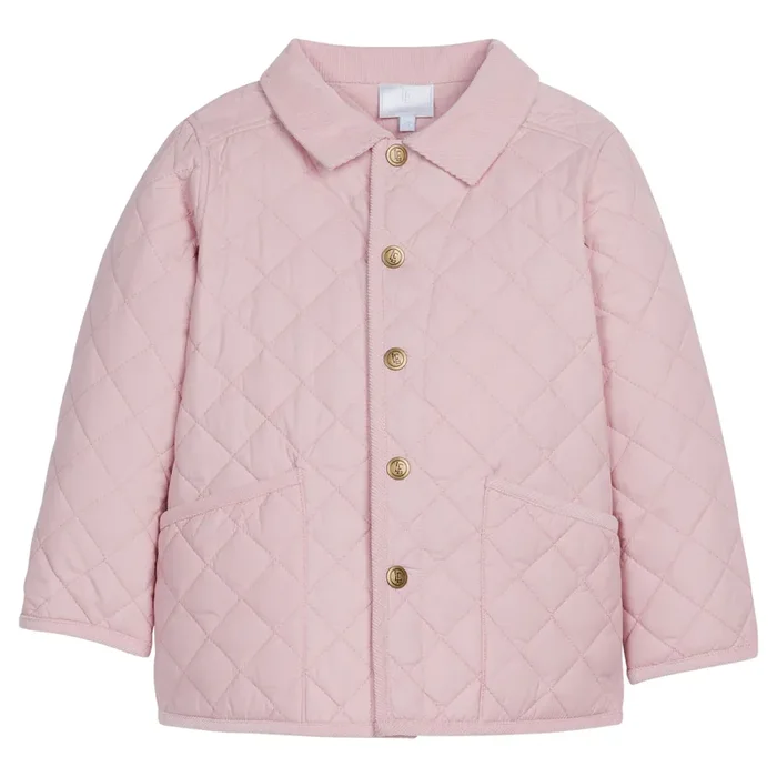 Classic Quilted Jacket – Light Pink