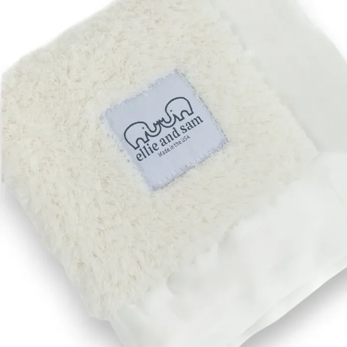 Classic Satin Border Lovey – Ivory