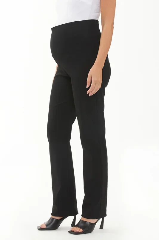 Classic Straight Leg Umstandshose schwarz