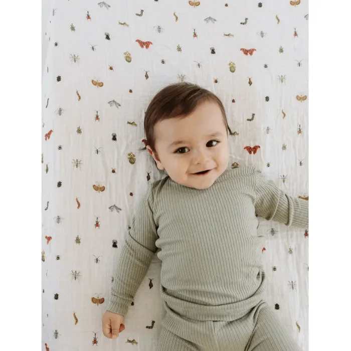 Clementine Kids Cutie Crawlies Crib Sheet