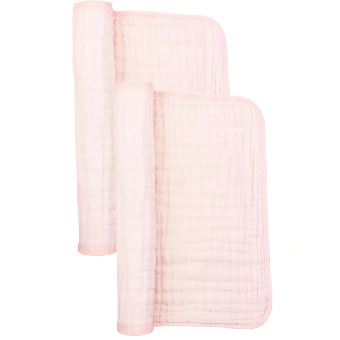 Cloud Muslin 2 pack burp cloth- blush