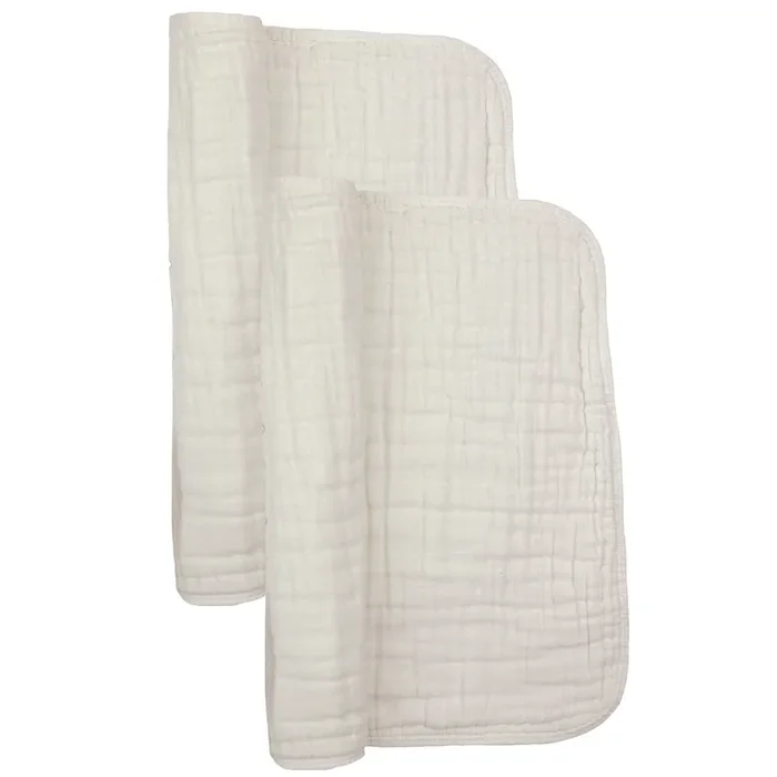 Cloud Muslin 2 pack burp cloth- grey