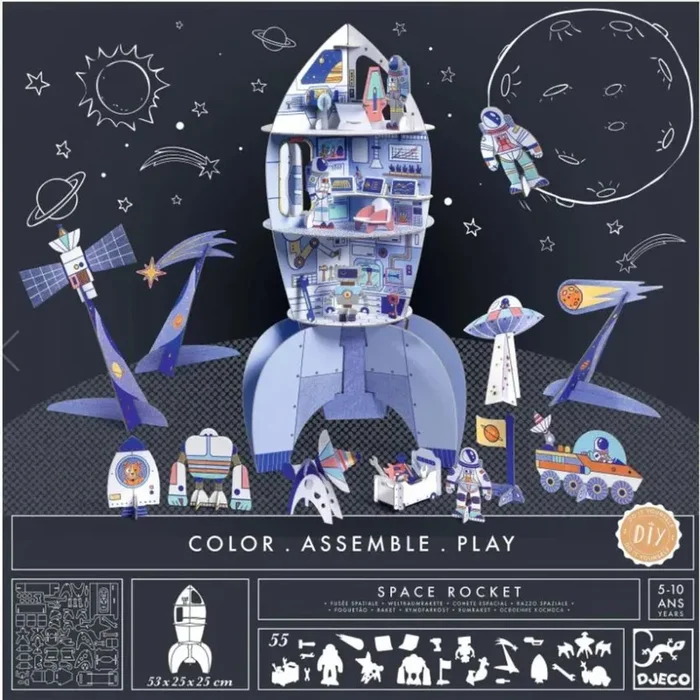 Color. Assemble. Play. – Space Rocket