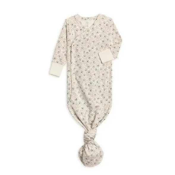 Colored Organics Indy Kimono Gown – Pamela Floral / Mist + Navy