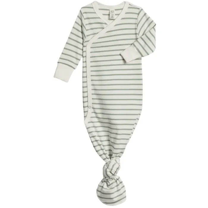 Colored Organics Indy Kimono Gown – Vitto Stripe/ Jade
