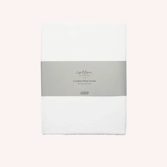 Cot Fitted Sheet Set 2 pk (Package)