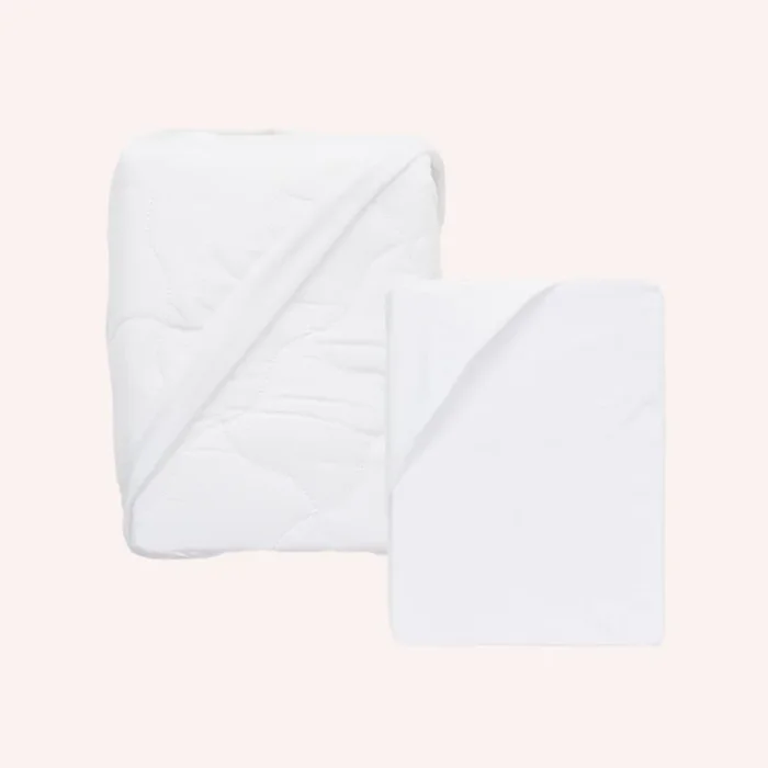 Cot Sheet & Mattress Protector Set