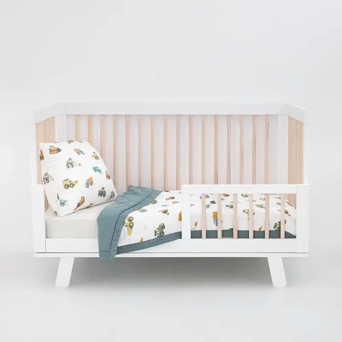 Cotton Muslin Toddler Bedding 3 Piece Set – Work Trucks