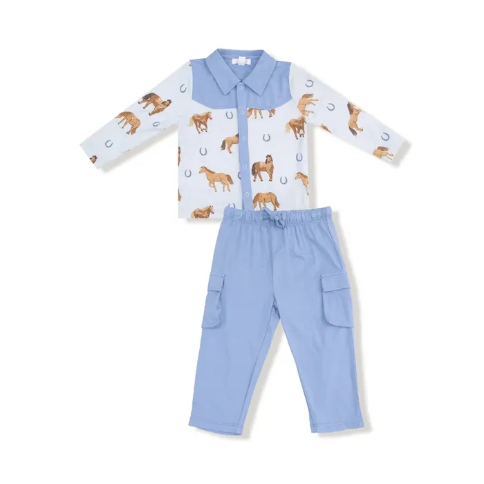 Cowboy Button Down And Pant