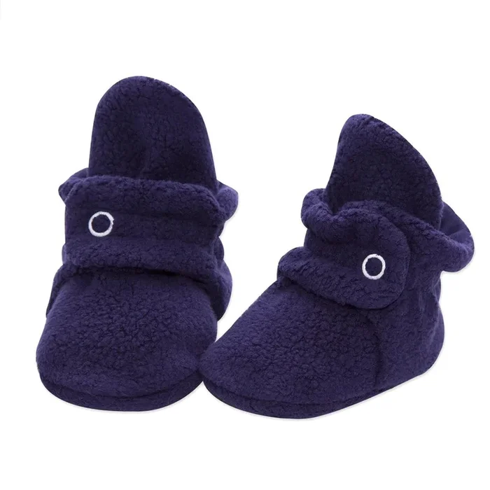 Cozie Fleece Baby Booties – Navy