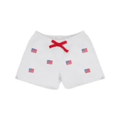 Critter Cheryl Shorts – Twill White Flag Emb