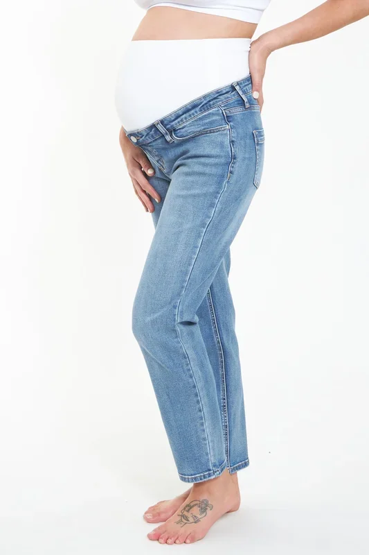 Cropped Umstandsjeans vintage wash