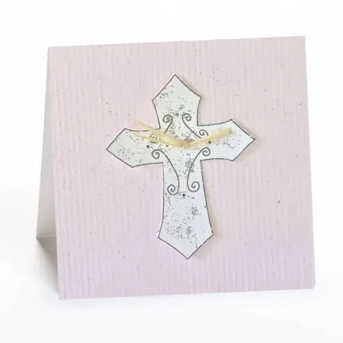 Cross (PINK) Gift Enclosure Card