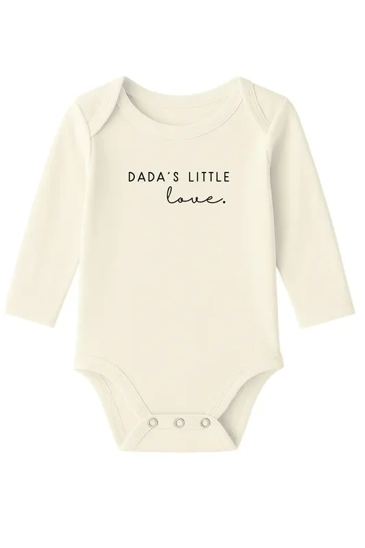 Dada’s Little Love Organic Cotton Baby Bodysuit Long Sleeve
