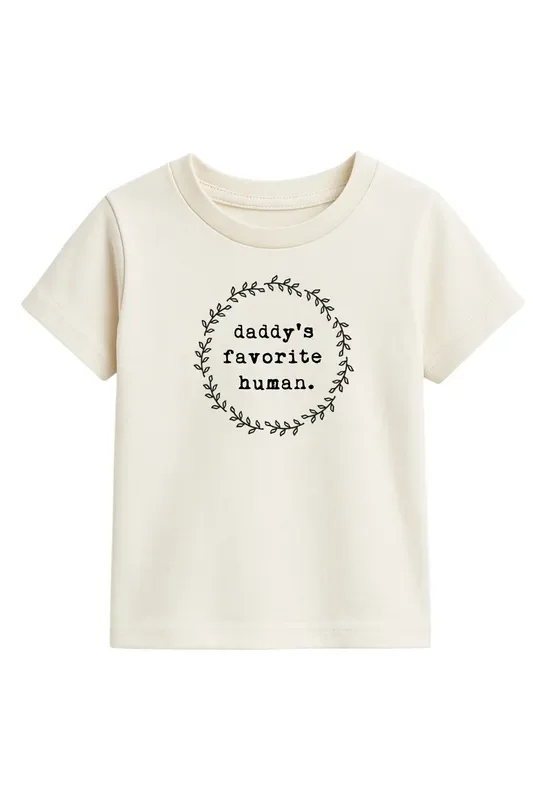 Daddy’s Favorite Human Organic Cotton Kids T-shirt Short Sleeve