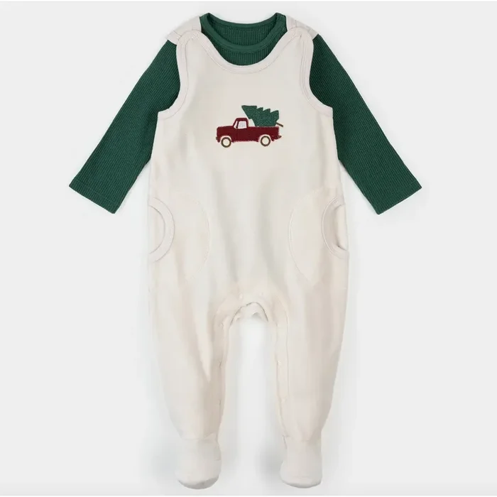 Dark Green Thermal Overall Set