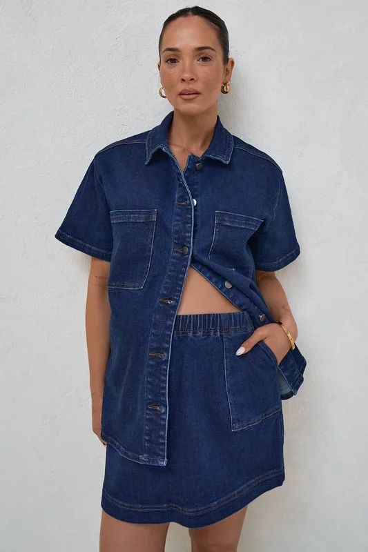 Daybreak Short Sleeve Shirt – Indigo