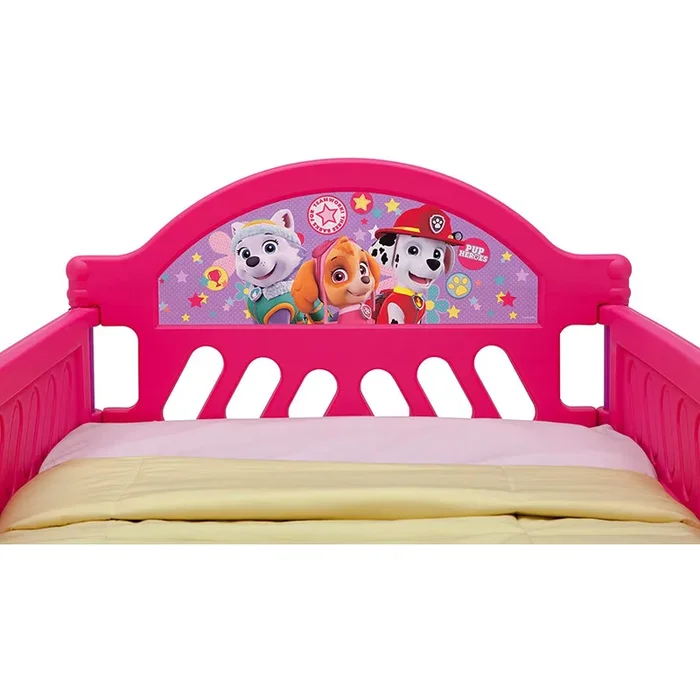Delta Children – Paw Patrol Plastic 3d Footboard Toddler Bed W/ Guardrail