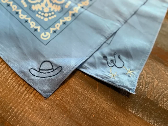 Denim Blue Bandana | Hat + Spurs