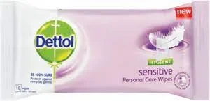 Dettol Wipes Sensitive 10s
