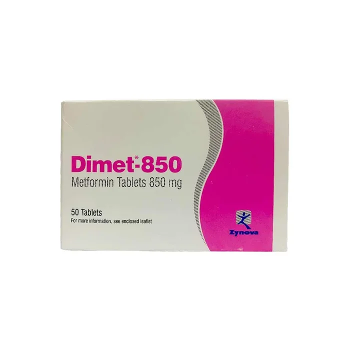 Dimet 850 mg Tablets 50 Pieces