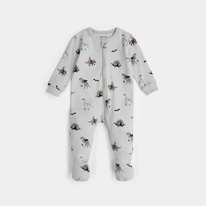Dinoscaries Glow in the Dark on Lunar Grey Sleeper