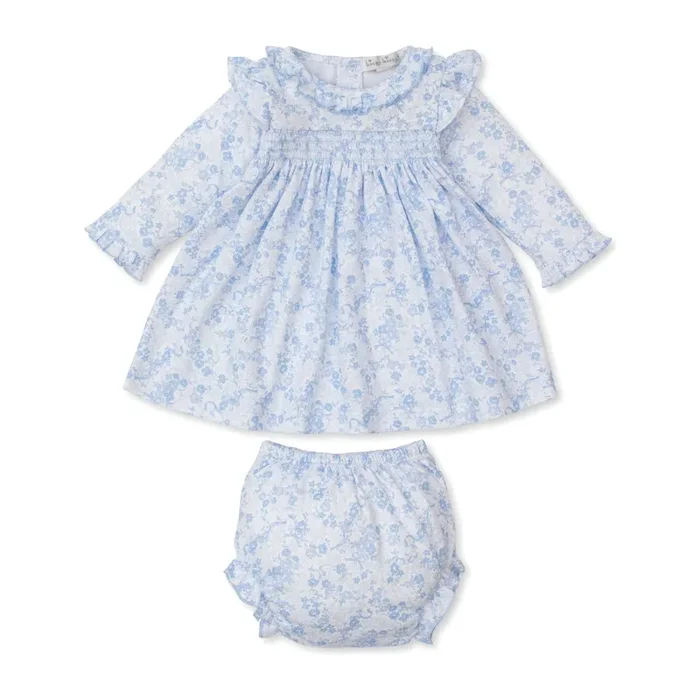 Dress Set Smocked Old English Rose