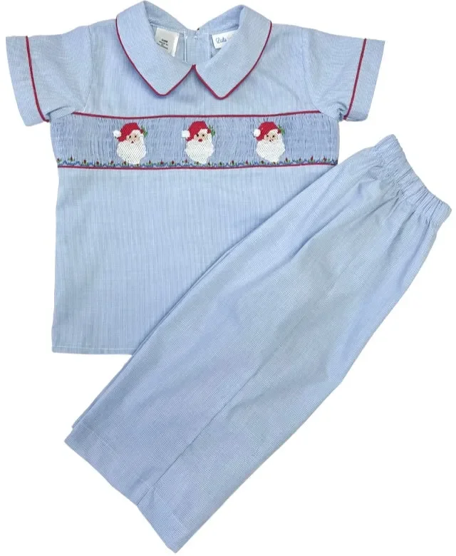 Drew Smocked Pant Set – Santa
