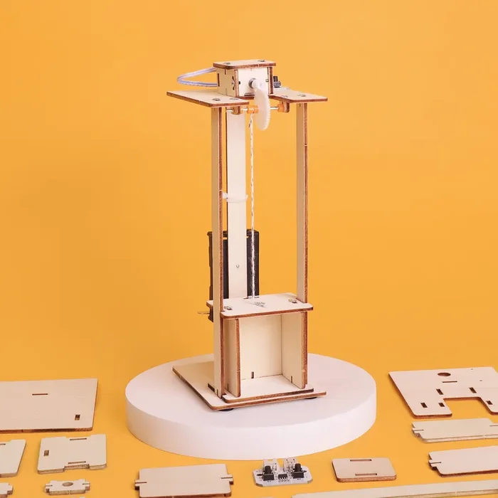 Electric Elevator Diy Kit, Educational Stem Toy