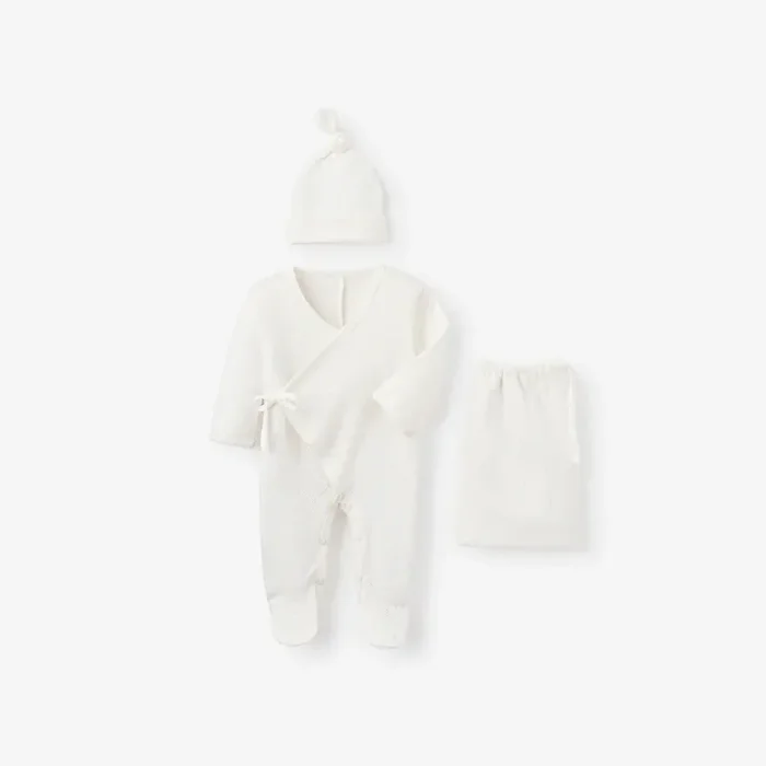 Elegant Baby Organic Cotton 2 Piece Pointelle Bag Set