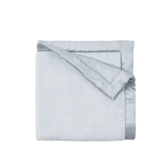 Elegant Baby Satin Trim Flannel Fleece Security Blankie