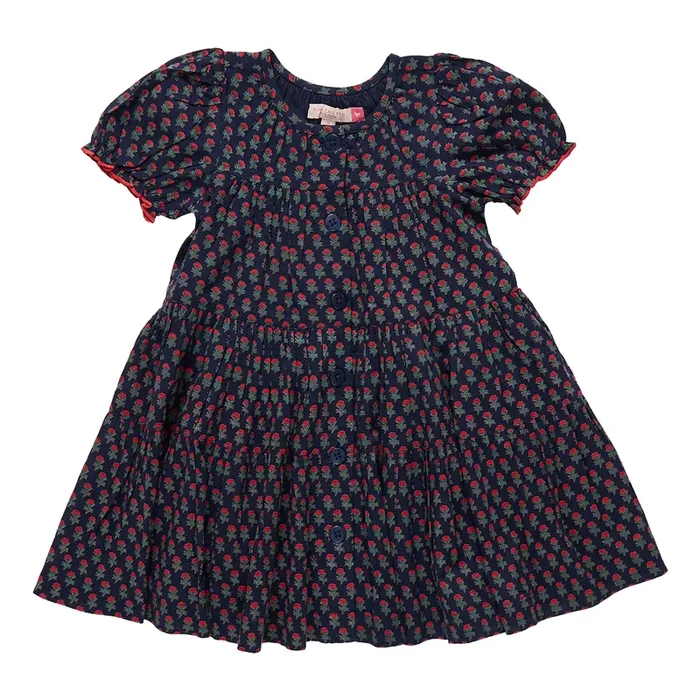Elizabeth Dress Navy Carnation