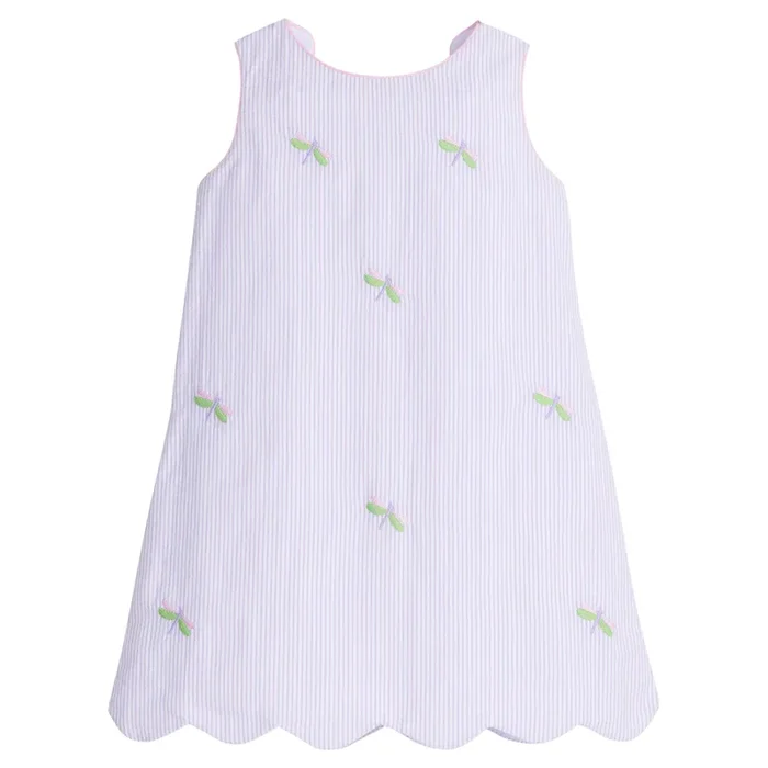 Embroidered Bow Back Dress – Dragonfly