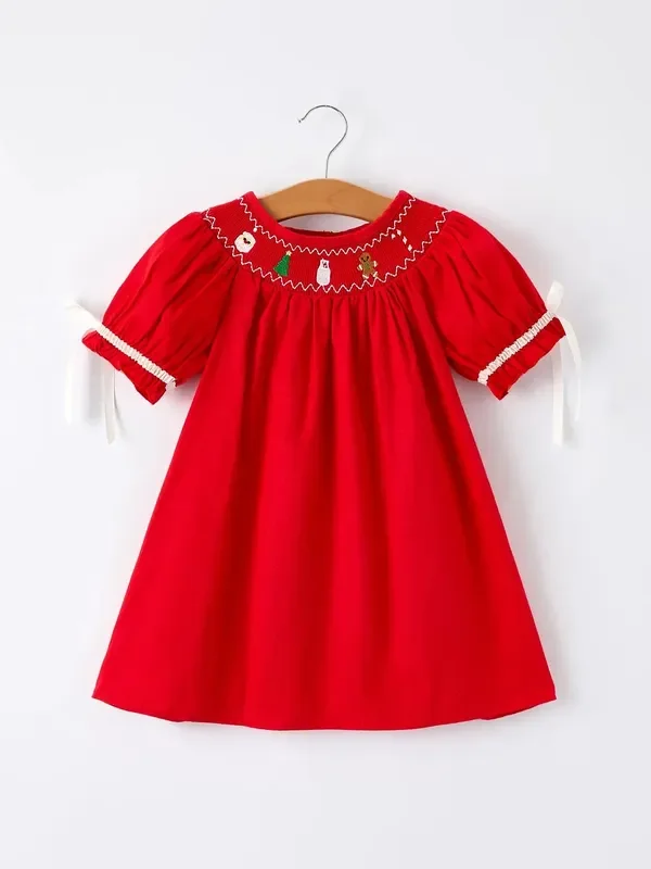 Embroidered Dress | Red Gingerbread