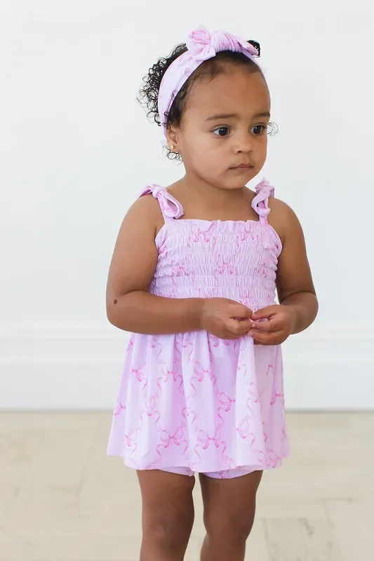 Emeryn – Smocked Diaper Dress Set