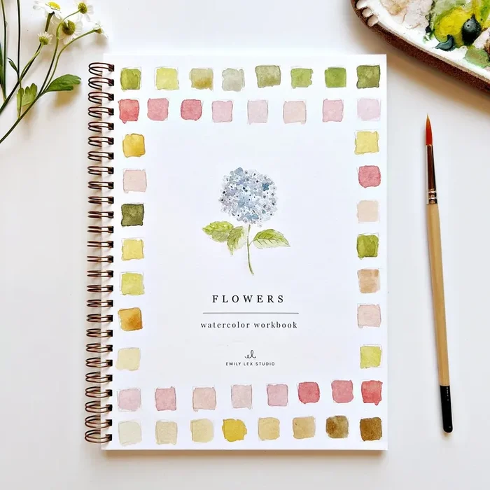 Emily Lex Floral Watercolor Workbook