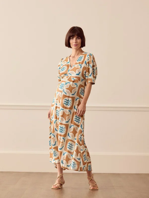 Eta Long Dress in Bluejay