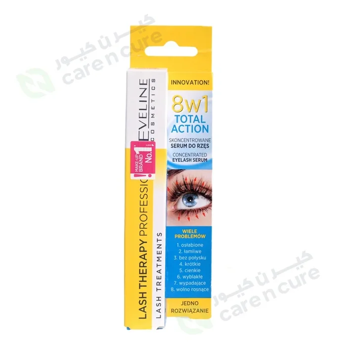 Eveline Lash Therapy Total Action Eyelash Serum 8 In 1