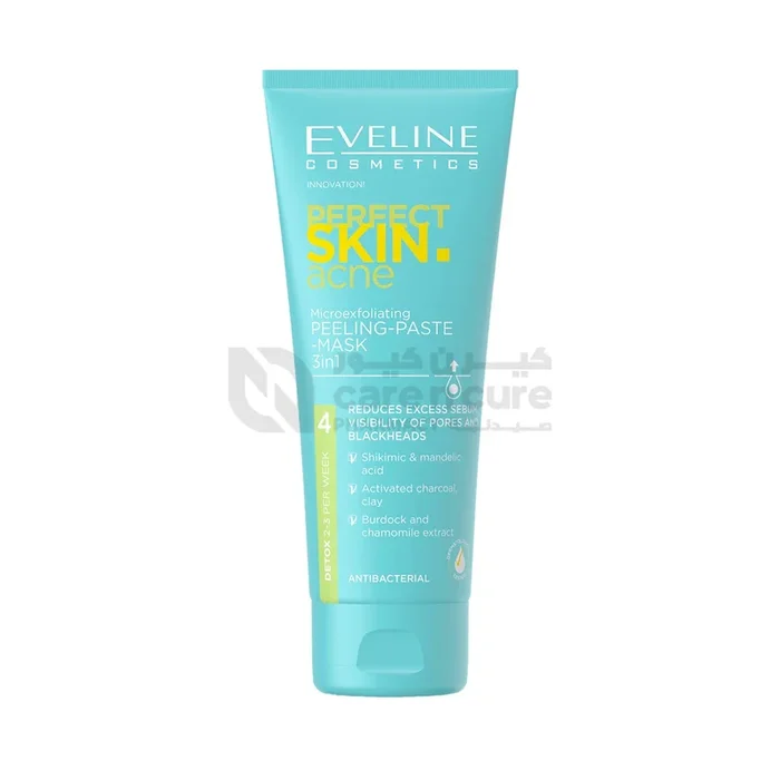 Eveline Perfect Skin Acne Peeling-Mask 3 In 1 75 ml
