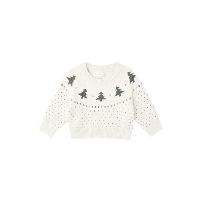 FAIR ISLE SWEATER || TREES