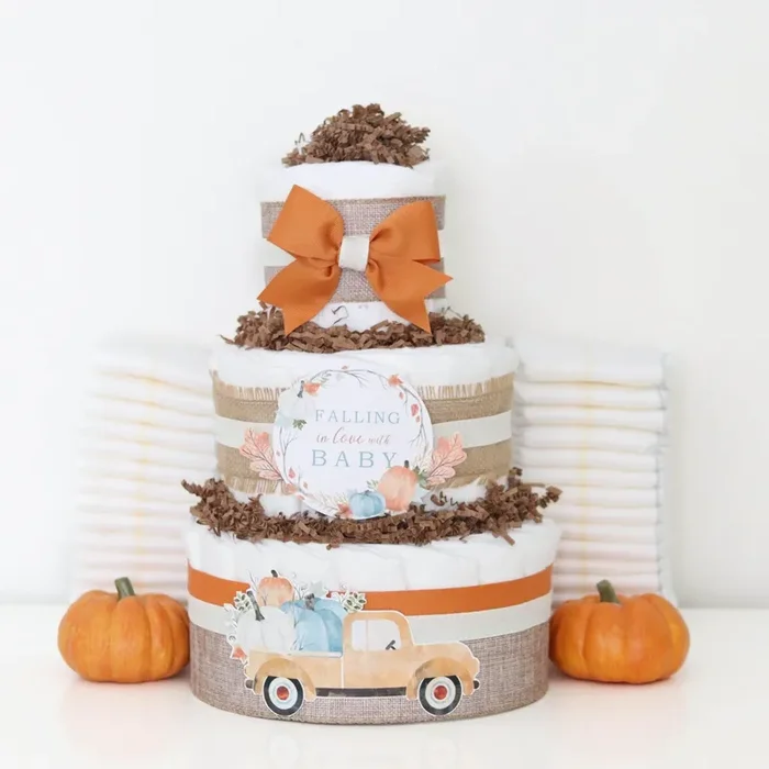 Fall in Love Diaper Cake