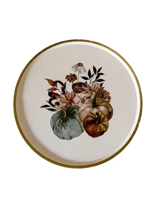 Fall Pumpkin Plate