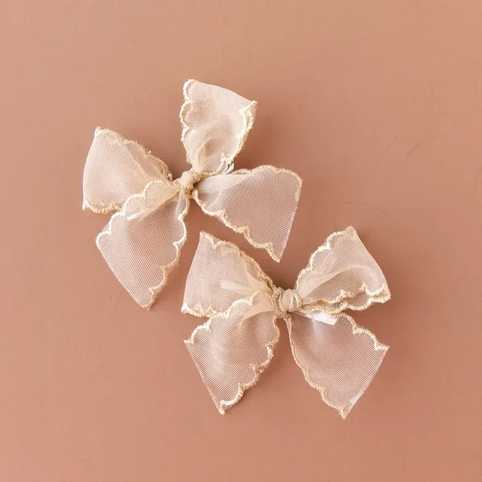 Fawn | Pigtail Set – Ribbon Bow
