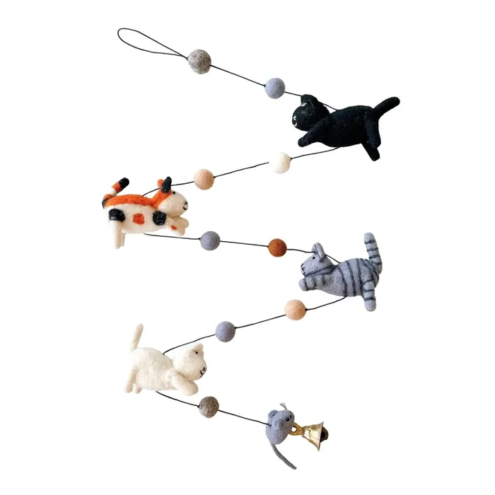 Felt Cat Garland