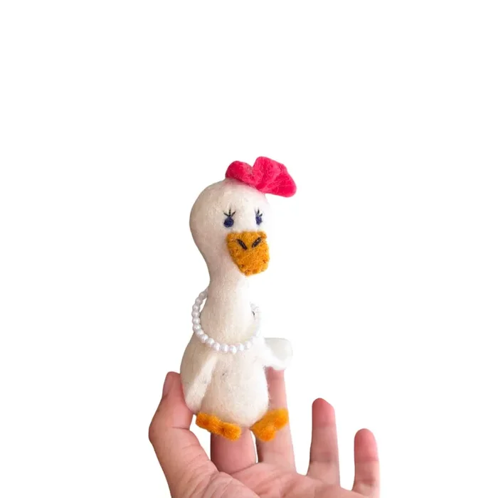 Felt Finger Puppets – Duck Couple On Honeymoon