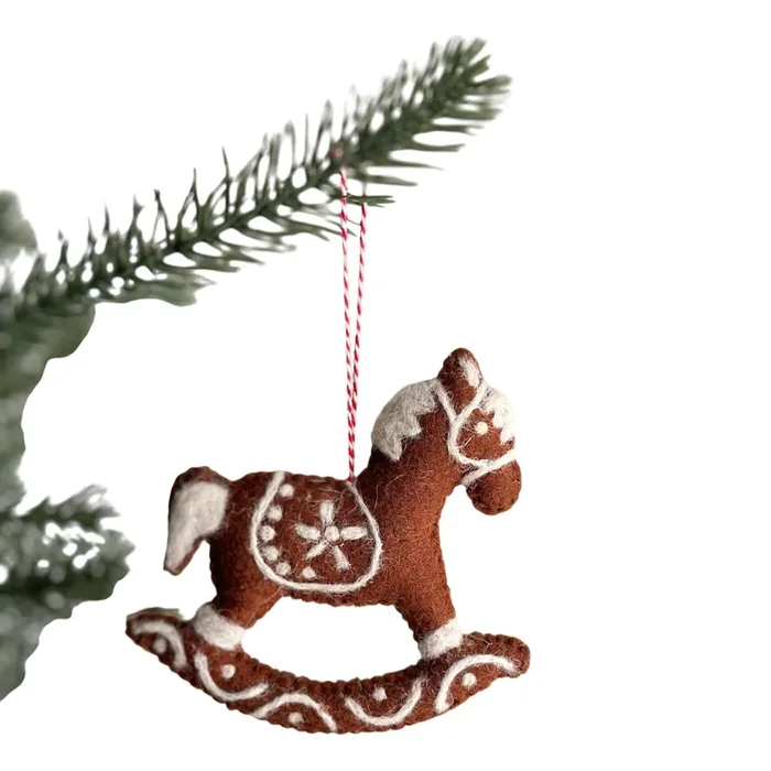 Felt Gingerbread Collection – Rocking Horse