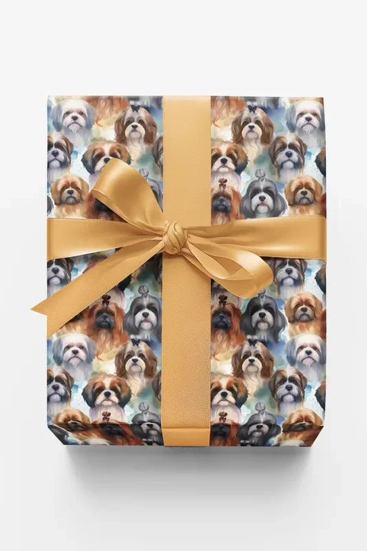 Festive Shih Tzu Frolic