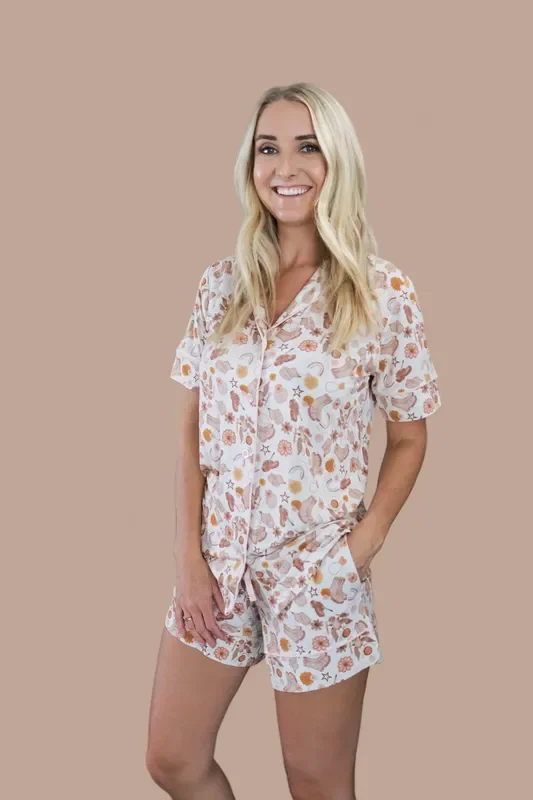 Flowers And Boots Women’s Dream Short Set